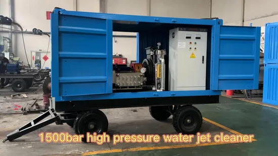 1500bar Electric Motor High Pressure Water Jet Pipe Cleaner Blaster